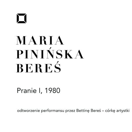 Performans Maria Pinińska-Bereś, 1980