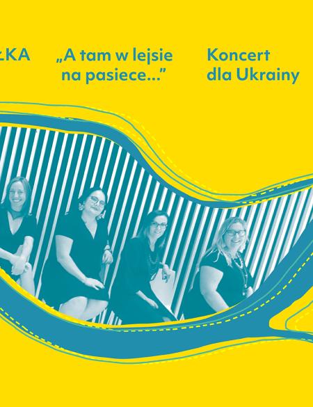 Żółty banner informacyjny, zdjęcie członkiń zespołu niezłe ziółka, data koncertu 4.06.22 g.17.00,  festiwal wyspy pasieki, a tam w lejsie na pasiece. 