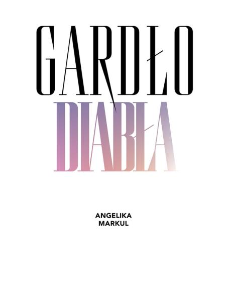 baner informacyjny. napis gardło diabła. angelika markul