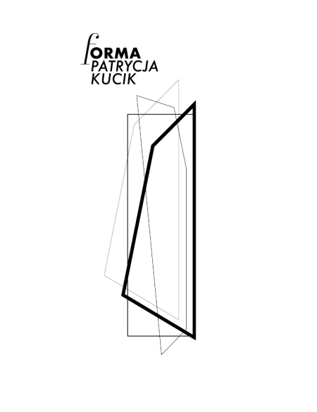 banerek z rysunkiem autrki wystawy, geometryczne linie 
