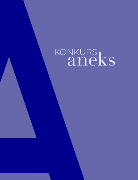 baner informacyjny, tło granatowe, napis konkurs aneks 