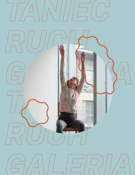 baner z napisem taniec ruch galeria