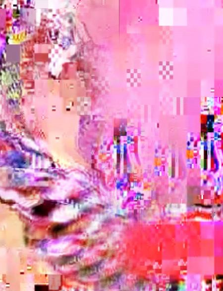 praca cyfrowa, róż, pixele