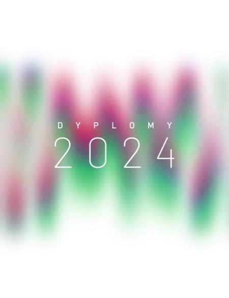 abstrakcyjna grafika, napis dyplomy