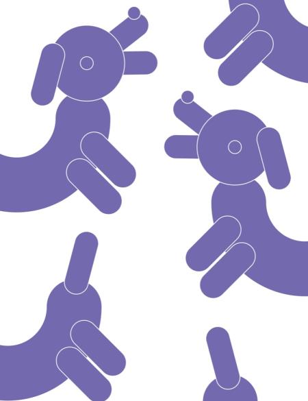 pieski, schemat odbijany jak pieczątka