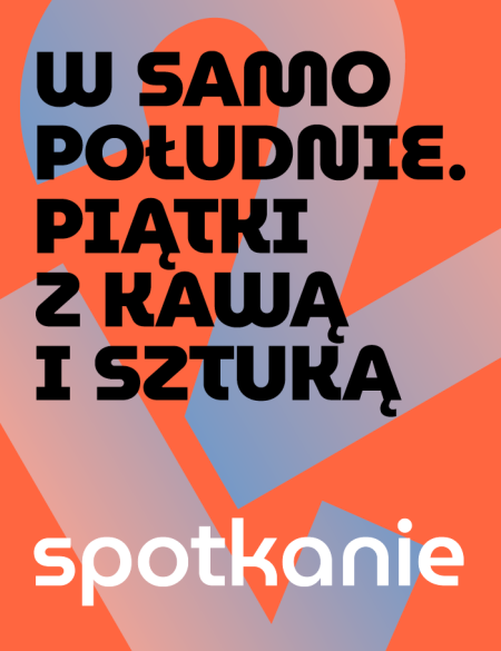 baner informacyjny, napis: w samo południe, piątki z kawą i sztuką