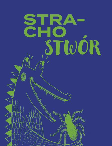 banerk konkursowy. strachostwór, grafika ukazująca krokodyla w tle