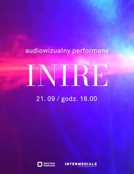 baner informujący o koncercie w GSW, INIRE - występ 21.09 g.18.00
