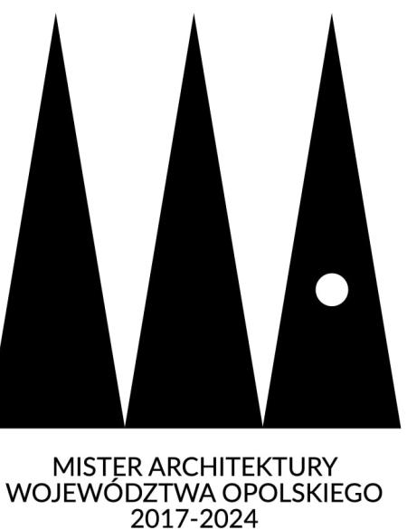 logo mistera architektury, trzy trójkąty ostre