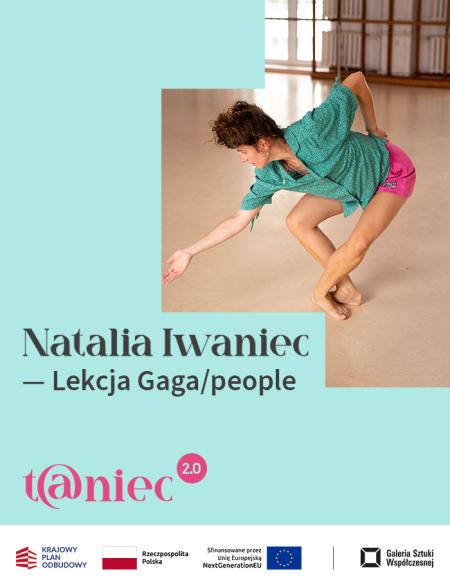 zdjęcie tancerki, taniec gaga, napis: taniec 2.0, loga KPO
