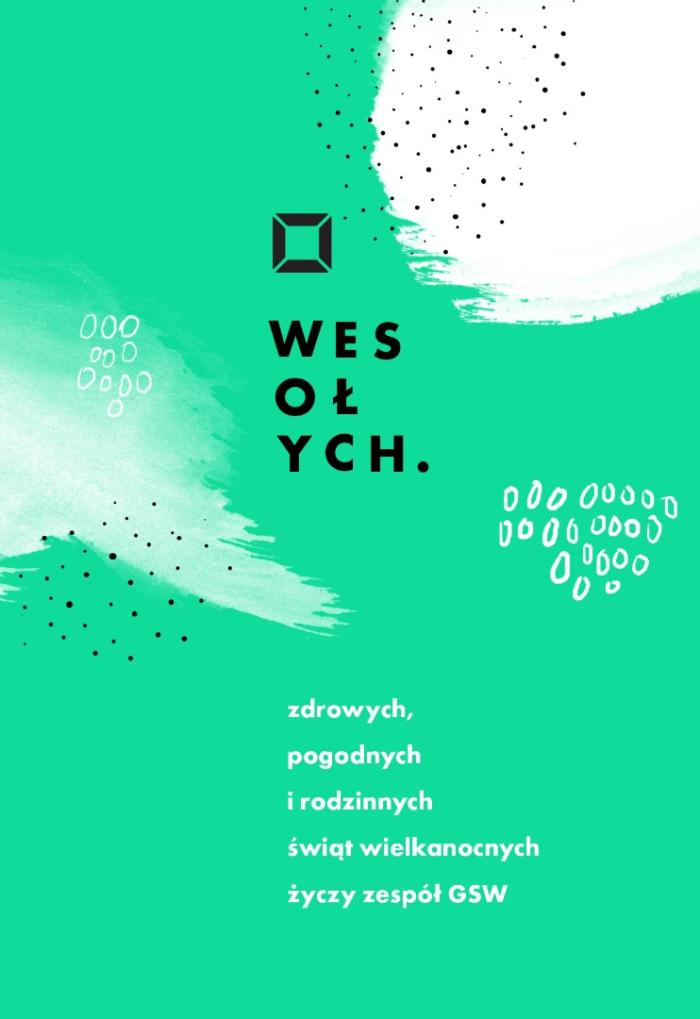 kartka świąteczna w zielonych i białych odcieniach z napisem: wesołych