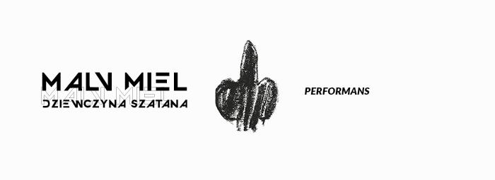 banner z informacją o nazwie wystawy i performnsie 