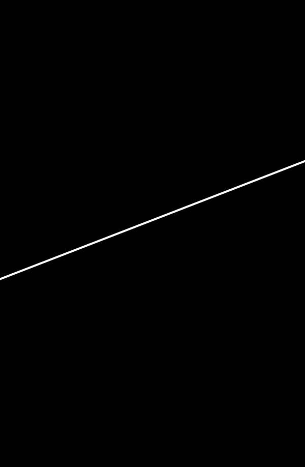 czarny banner z białą linią ułożoną diagonalnie.