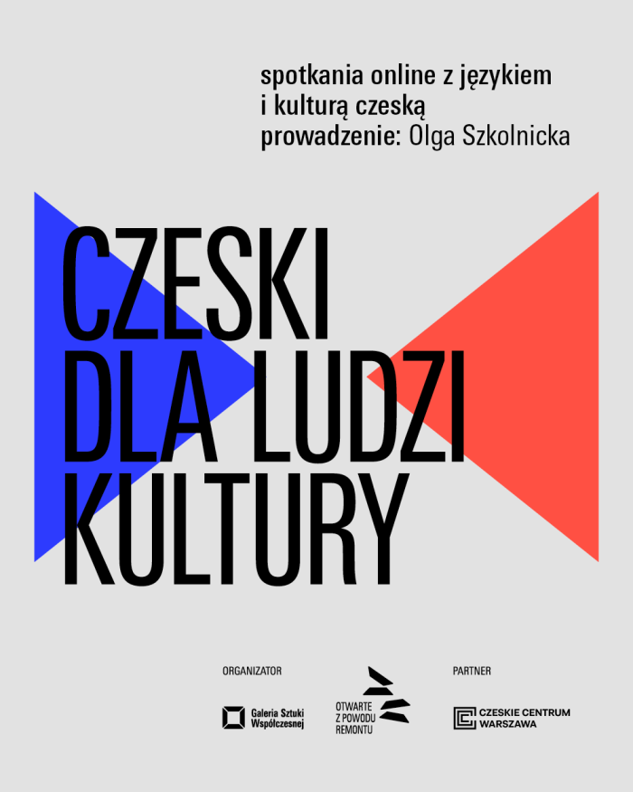 baner informacyjny, czeski dla ludzi kultury 